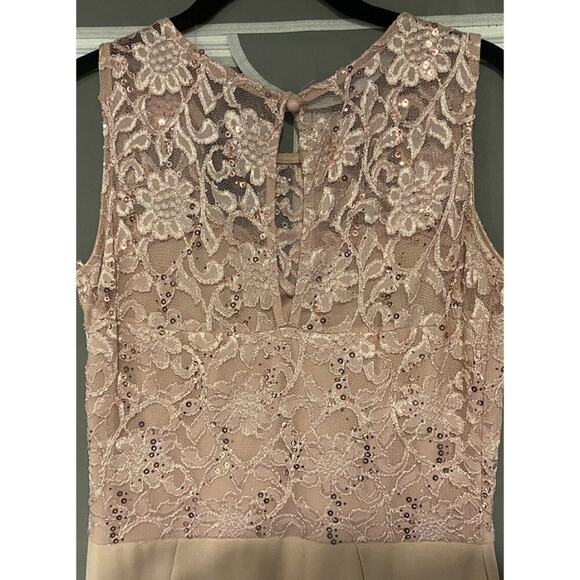 Blush Scuba Lace Sweetheart Dress Size 10 NWT By ”Quiz” for Lord & Taylor - Picture 5 of 9